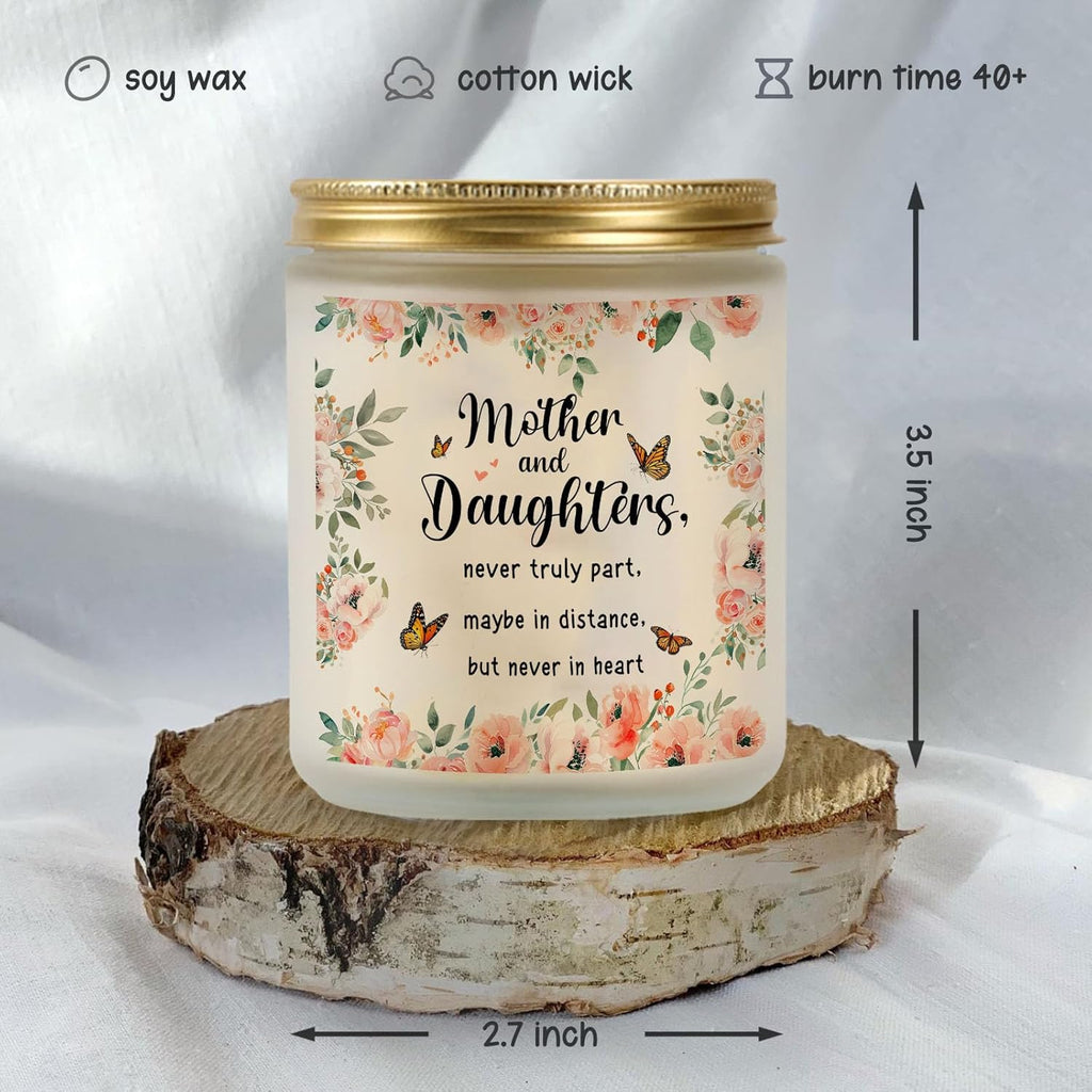 Regine Switzerland | Mom Gifts Candle - Heartfelt "Never Truly Apart" Message | Perfect for Daughters