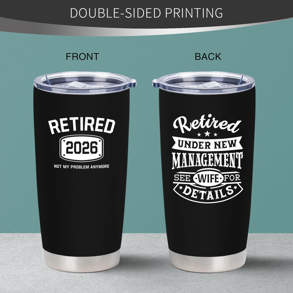 NVFCC Retirement Gifts For Men 2026, Funny Retirement Gifts, Retired Gifts For Men, Best Retirement Gift Ideas, Retirement Gifts For Men Coworkers 20 oz Stainless Steel Tumbler