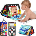 URMYWO Tummy Time Toys - High Contrast Black and White Visual Stimulation Mirror for Infants 0-12 Months