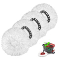 HiBaby 4 Pack Mop Head Replacement Compatible with O Cedar Mop Replace Head EasyWring 1-Tank, Microfiber Spin Mops Refills, Easy Cleaning