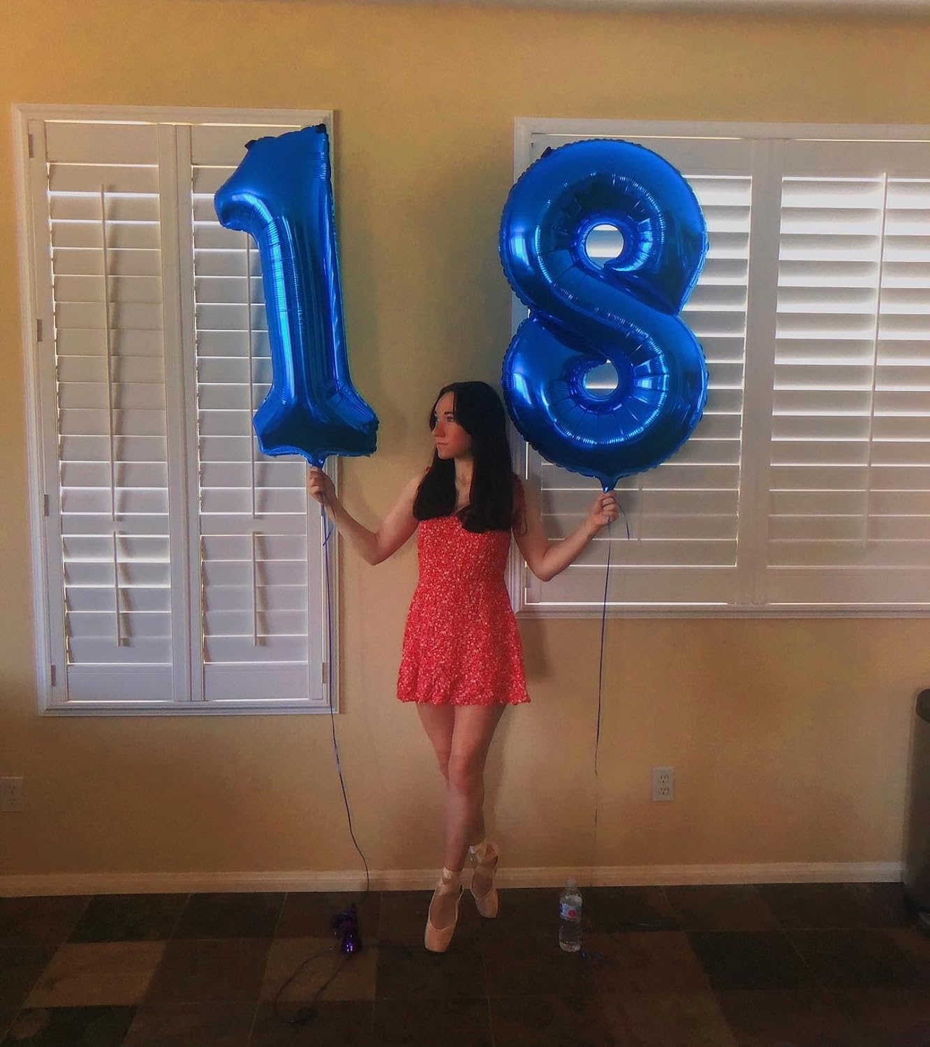 Number 18 Balloon - Navy Blue 40 Inch | Perfect for 18th Birthday Celebrations & Party Decor