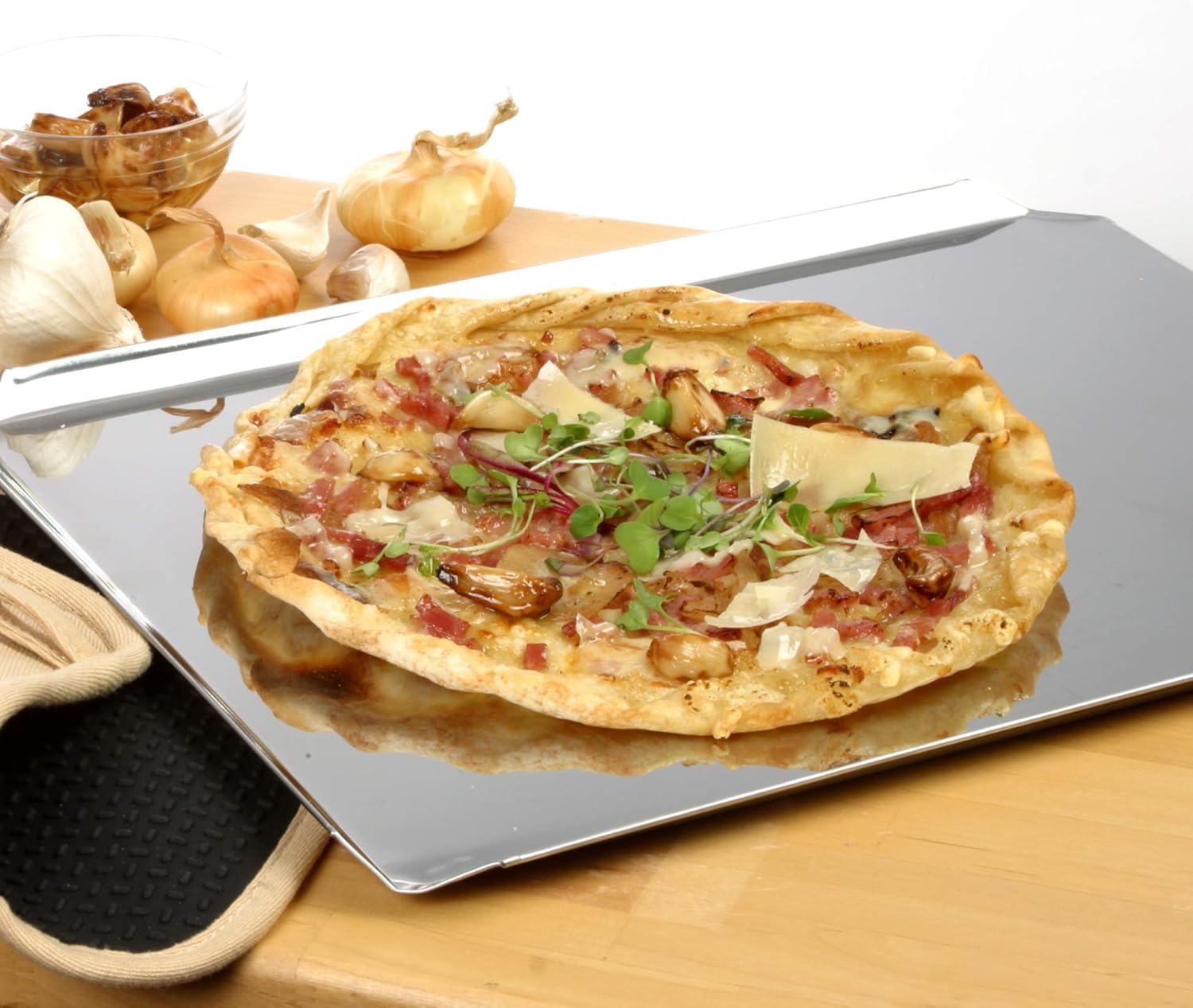 Norpro Stainless Steel Cookie Sheet - 12 Inch x 16 Inch | Durable, Non-Stick Baking Tray