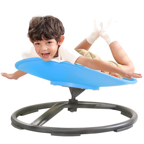 BABAMU Spinning Chair for Autistic Kids, Sensory Swivel Chair, Autism Sensory Products, Autism Toys, Sensory Toy for ADHD Children, Training Body Coordination (Blue)