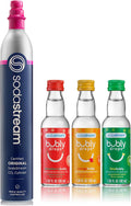 SodaStream Quick Connect CQC 60L CO2 Stock-Up Bundle - Includes Bubly Sparkling Water 3-Pack