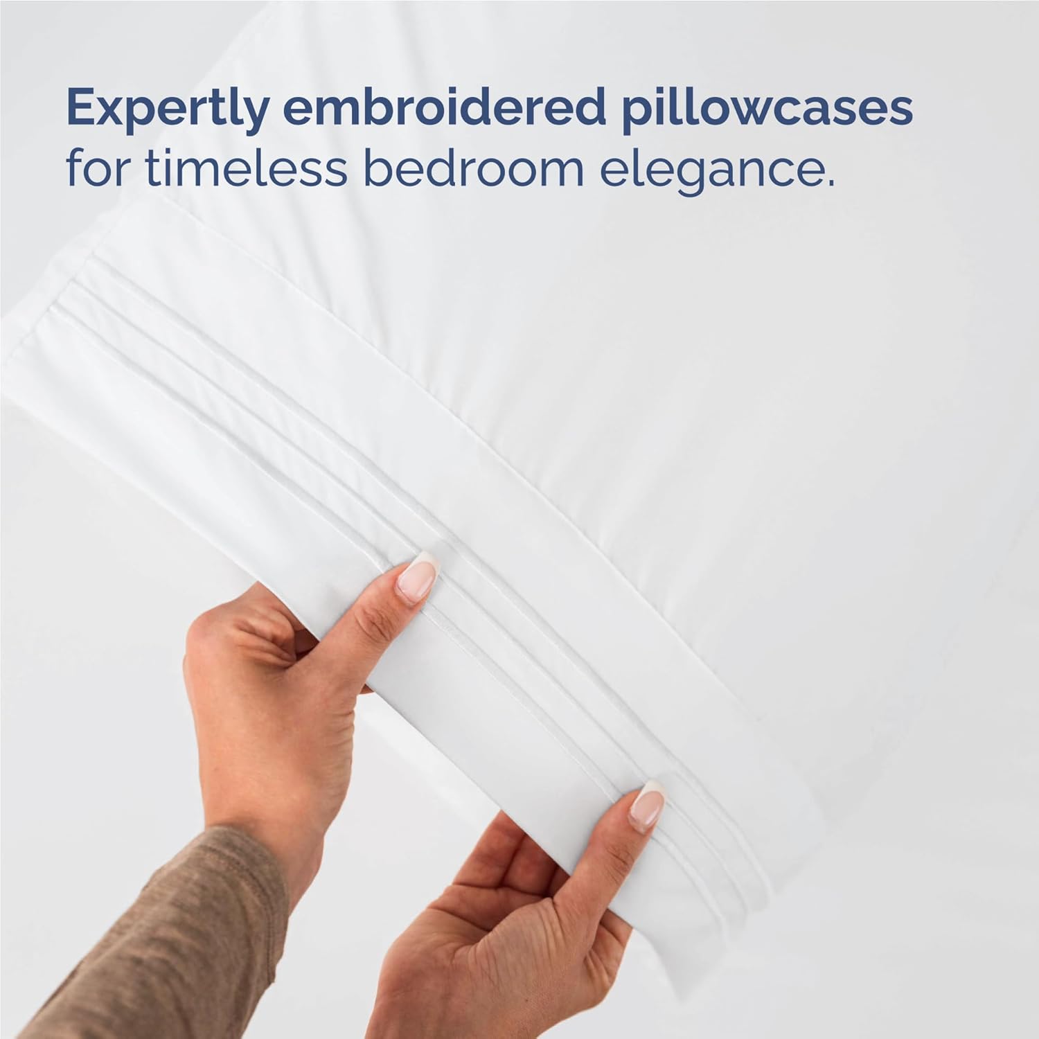Skiennix Twin XL Sheet Set - Comfy Cooling Bed Sheets with Deep Pockets - Ultra-Soft, Wrinkle-Free, White