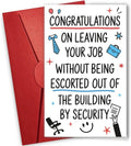 NewEleven Funny Retirement Gifts For Men, Women - Going Away Gift, Coworker Leaving Gifts For Women, Farewell Gift For Coworkers, Boss, Colleague - Greeting Card