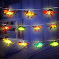 Riakrum 30 LED 16.4 FT Dinosaur String Lights for Boys Room Battery Operated Dinosaur Lights String Dino Light for Boys Girl Kids Bedroom Decor Christmas Tree Decoration Holiday Party Garden Tent Wall