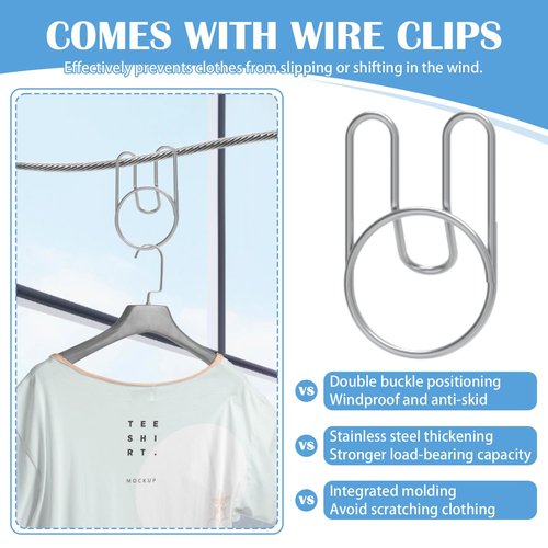 Retractable Clothesline Indoor, Non-Sagging Outdoor Clothes Line Retracting 15.7 Feet Heavy Duty Laundry Line Retractable Wall Mounted Clothes Line Outdoors (Square-Grey)
