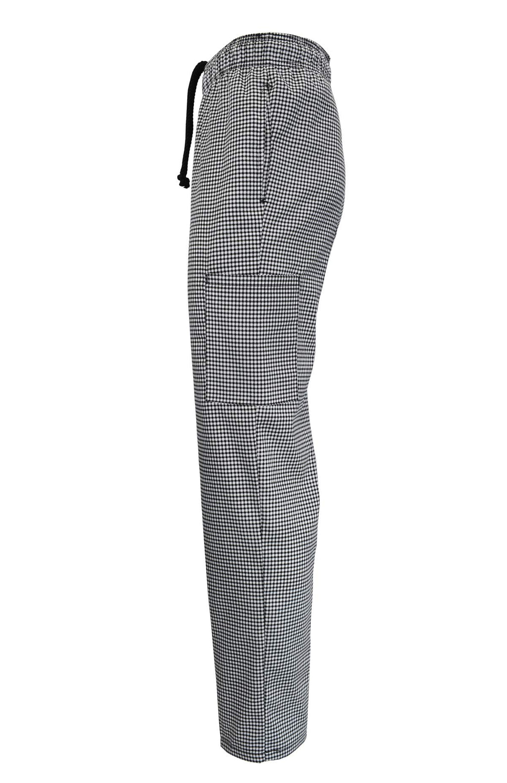 Natural Uniforms Classic Houndstooth 6 Pocket Chef Pants with Multi-Pack QTYS Available (1, Large)