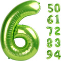 Number 6 Balloon - 40 Inch Light Green Birthday Decoration | Perfect for Party Supplies