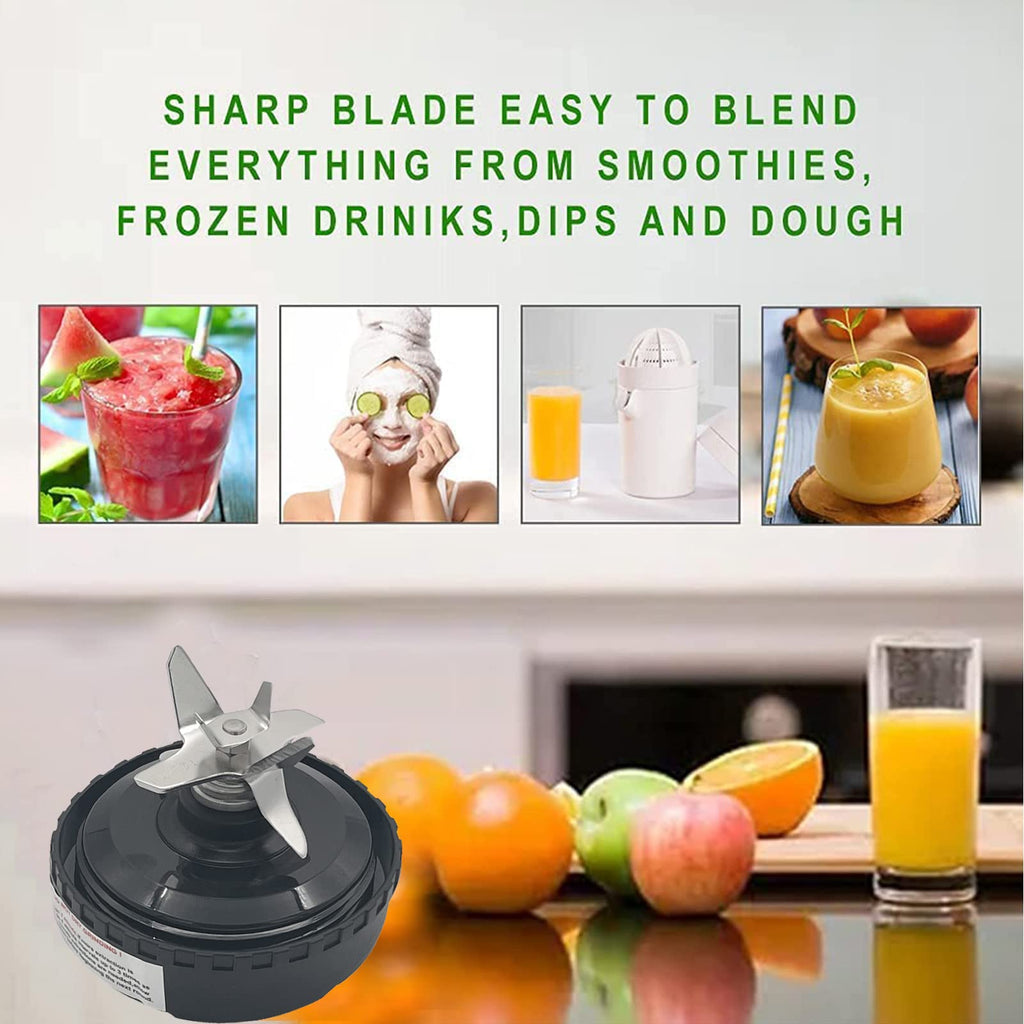 6 Fins Blender Extractor Blade Assembly Fits for Ninja 16oz Cup Replacement Compatible with Nurti Ninja BL660 BL663 BL663CO BL665Q BL770 BL770A BL771 BL771C BL772 BL773CO BL780 BL740