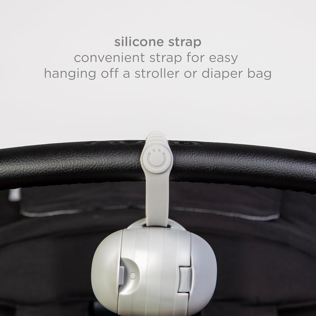 Ubbi On-the-Go Pacifier Holder - Keep Baby's Binkies Clean & Accessible | Portable Travel Accessory in Gray