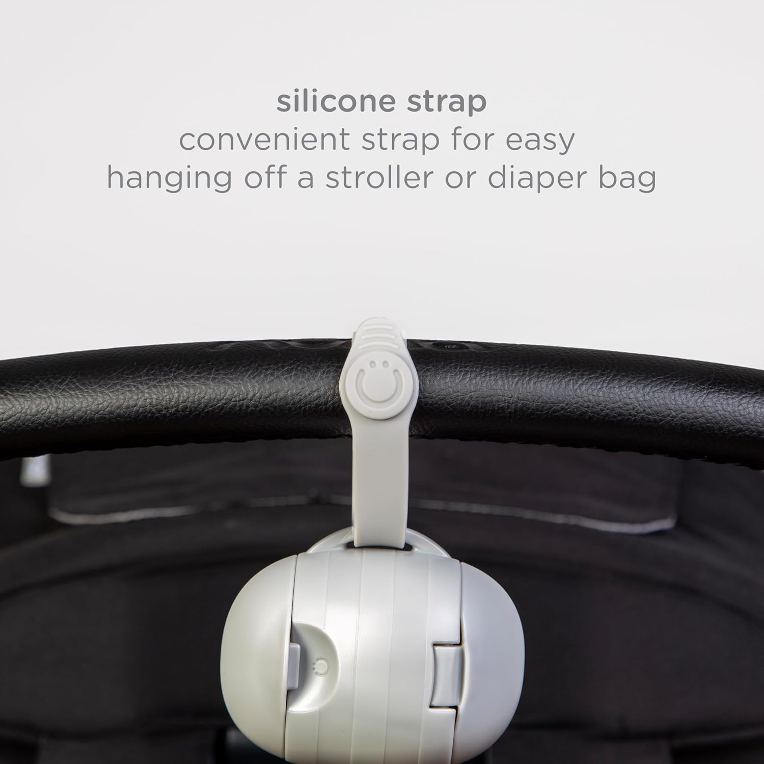 Ubbi On-the-Go Pacifier Holder - Keep Baby's Binkies Clean & Accessible | Portable Travel Accessory in Gray