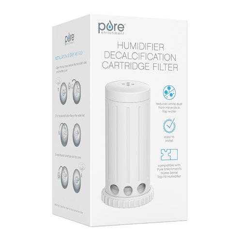 Pure Enrichment® Genuine Humidifier Decalcification Cartridge Filter for Hume™ Sense Top Fill Humidifier (PEHUTRB-W)