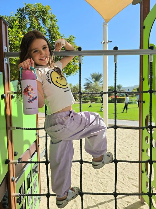 DRNK Bubblebottle - 18oz Insulated Stainless Steel Water Bottle with Straw & Wide Mouth | Leak-Proof Kids Sports Bottle
