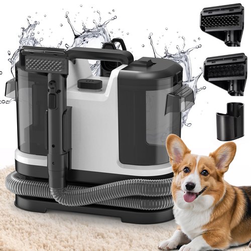 Portable Carpet & Upholstery Cleaner, Deep Cleaning for Rugs, Couch, Car Interiors Stains, Pet & Family Friendly, 120V