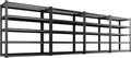 Heavy Duty Metal Shelving Unit by Set of 4 | Adjustable 5-Tier Storage Shelves - 3000 lbs Capacity, 71”x46”x18”
