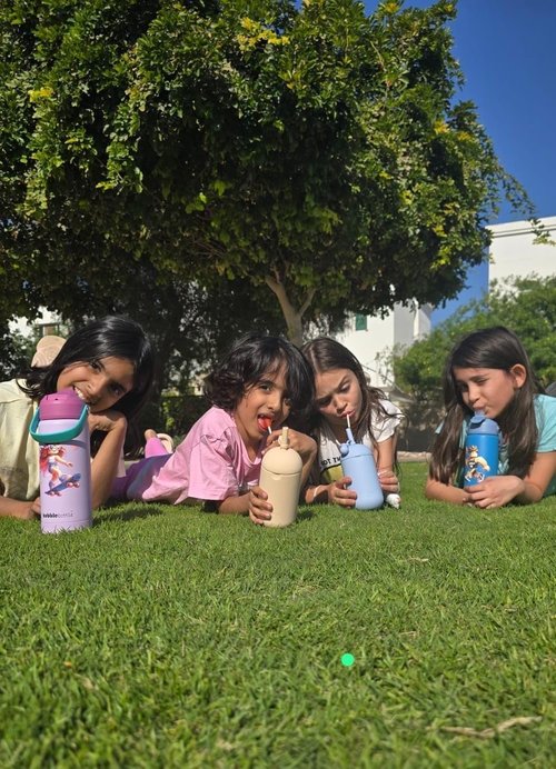 DRNK Bubblebottle - 18oz Insulated Stainless Steel Water Bottle with Straw & Wide Mouth | Leak-Proof Kids Sports Bottle