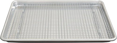 Mrs. Anderson's Baking Cooling Rack - Heavy Duty Steel for Half Sheet Pans | 16.5 x 11.875 x 0.625 Inches