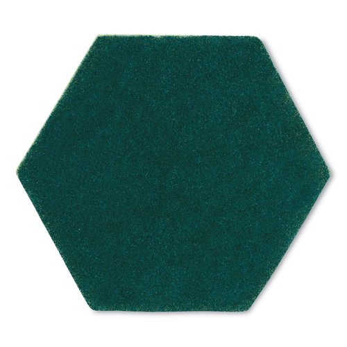 Scotch-Brite 96HEX Dual Purpose Scour Pad – 5" x 5", Gray/Yellow, 15-Pack, Heavy-Duty Scrubbing with Ergonomic Hexagon Shape