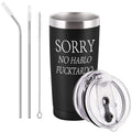 GINGPROUS Sorry No Hablo Fuctardo Travel Tumbler, Funny Ideas for Men Women Friends Brother Dad Sister Co-wokers Colleague Employee, Insulated Stainless Steel Tumbler (30 Oz, Black)