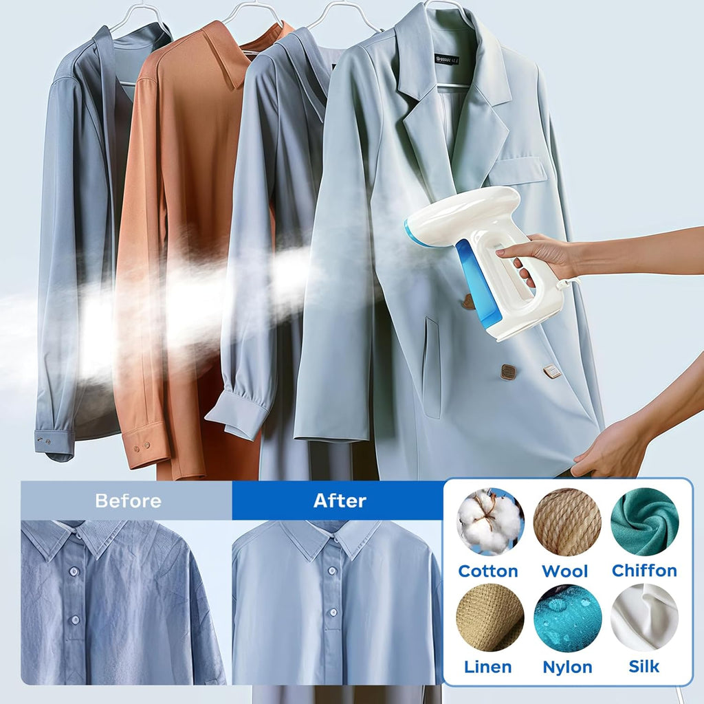 Bear Steamer | 1300W Powerful Handheld Clothes Steamer with 230ml Tank - Fast Heating & Auto-Off Safety