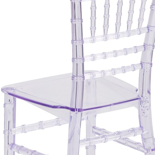 Flash Furniture Child’s Transparent Crystal Resin Party and Event Chiavari Chair for Commercial & Residential Use