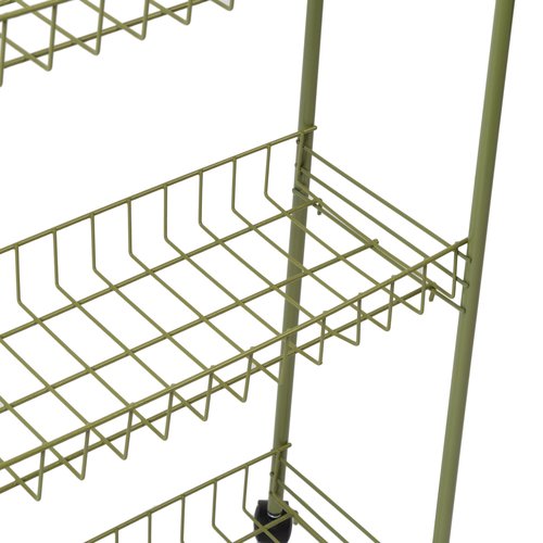 Honey-Can-Do Honey Can Do 3 Tier Rolling Household Cart, Olive CRT-09137 Olive