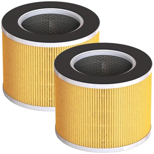 2 Pack RP-AP088-F1 Replacement Filter for RENPHO RP-AP088 RP-AP088W RP-AP088B Air Purifiers, 5-Stage H13 True Hepa with High-Efficiency Activated Carbon and Pre-Filter