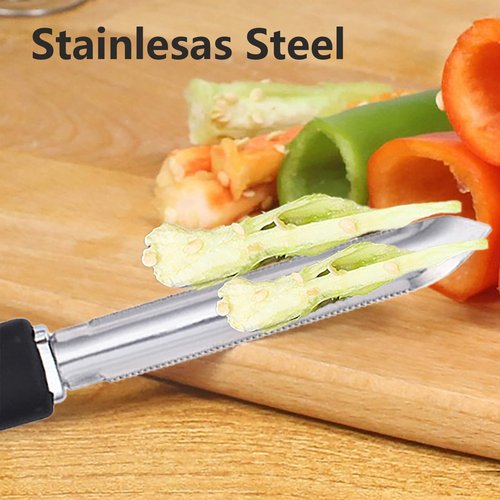 Jalapeno Pepper Corer Stainless Steel Zucchini Cucumber Corers Pepper Seed Remover Tool