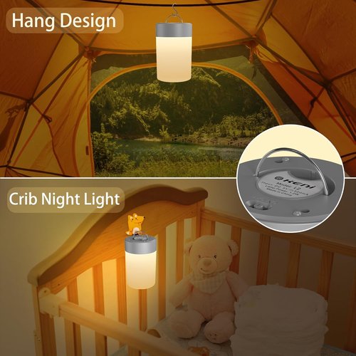 G Keni Nursery Night Light - Portable LED Touch Lamp for Babies & Adults | USB Rechargeable, Dimmable Warm Glow