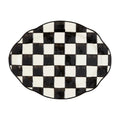 Mud Pie Checkered Platter; 13" x 17"