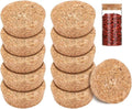BENECREAT 12 Pcs Cork Bottle Stoppers, Cork Plug, Replacement Corks for Wines, Decorative Bottles, Jars, Arts, DIY Crafts, 2.2 inch in Diameter