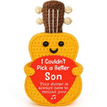 Son Birthday Gifts from Mom Dad, Easter Basket Stuffers Easter Gifts for Son Teens Boys, Sons Birthday Gift for 12 13 16 18 21 Years Old Gift, Sons Graduation Handmade Crochet Guitar Musician Lover