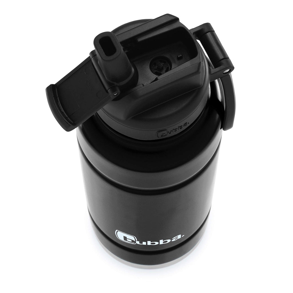 Bubba Trailblazer 40oz Vacuum-Insulated Stainless Steel Water Bottle with Straw & Carry Handle, Keeps Drinks Cold up to 24hrs, Great for Travel, Work, School, & More, Licorice