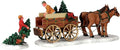 Lemax Christmas Village | Christmas Tree Wagon Set of 2 - Festive Holiday Decor