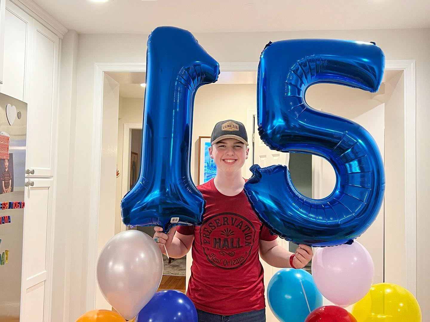 Number 15 Balloon by [Brand Name] - 40 Inch Navy Blue Birthday Decoration for 15th Celebration