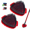 Scrubber Mop Head for Ocedar, Upgrade Scrub Brush for Ocedar, Spin Mop Scrub Brush Head for O Cedar RinseClean 2-Tank, More Bristles Scrub Brush Attachment for Bathroom, Deck, Kitchen Floor Cleaning