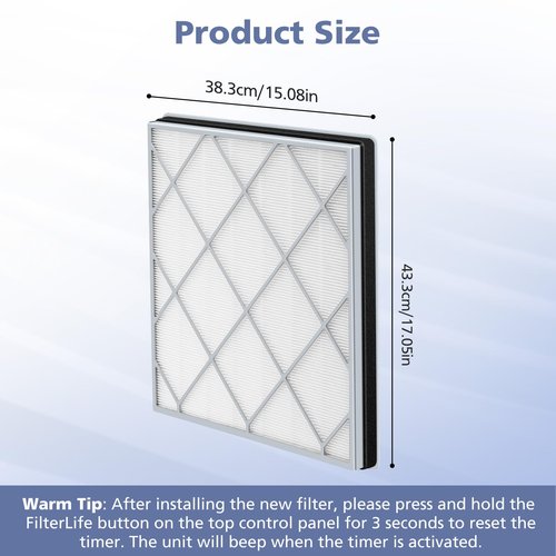 HE401 Filter for Shark Air Purifi-er 4, Compatible with Shark HE401 HE402 HE405 HE400, H13 True HEPA High-Efficiency Activated Carbon Filter for Shark HE400 with Air Purifi-er 4, #HE4FKPET, 1 Pack