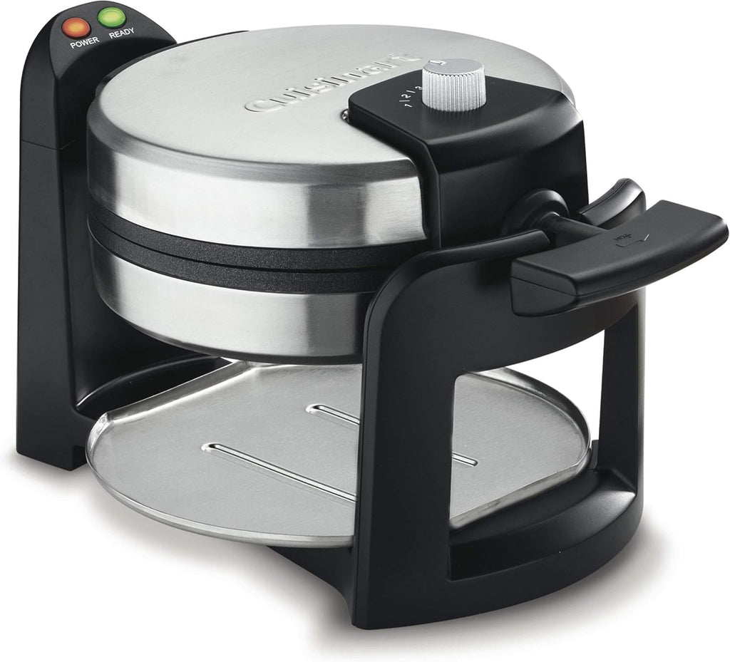 Cuisinart Belgian Waffle Maker - Round Flip Design for Perfect 1" Thick Waffles | Model WAF-F30NAS