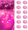 Bexdir Fairy Lights - 12 Pack Battery Operated 7FT Waterproof Silver Wire | Perfect for Christmas, Parties & Home Decor