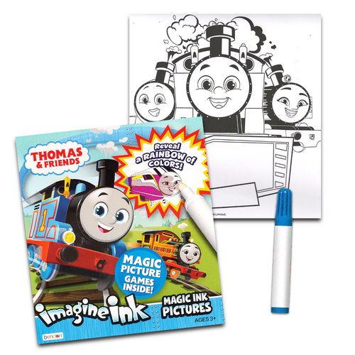 Thomas the Train Imagine Ink Set - Bundle of 12 No-Mess Magic Ink Coloring Books | Thomas the Train Party Favor Pack for Kids