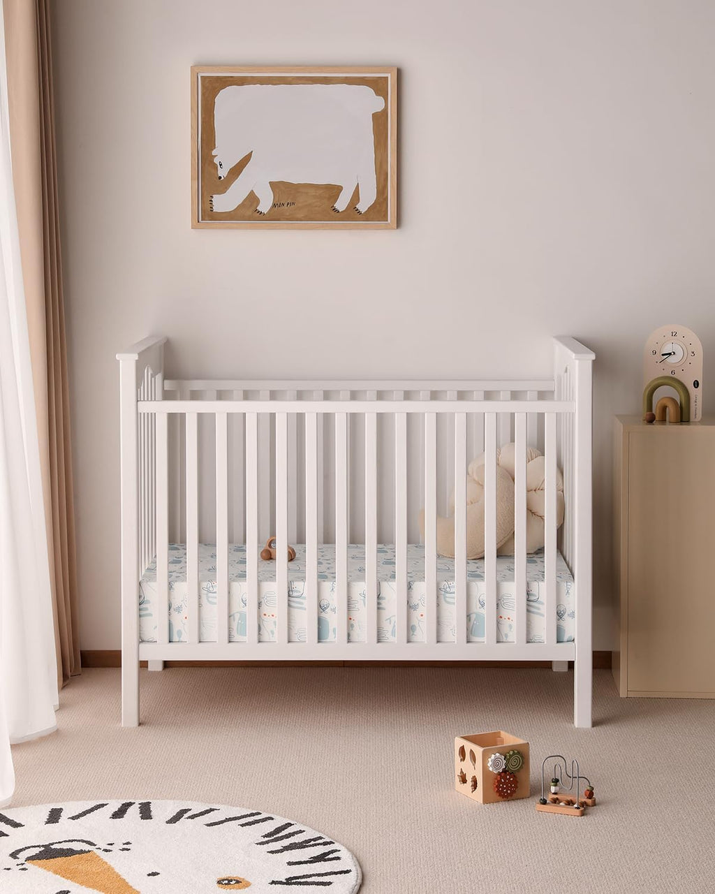 Yoofoss Baby Crib Sheets - 2 Pack Ultra Soft Fitted Sheets for Standard Crib & Toddler Mattress | Underwater World Design 52x28