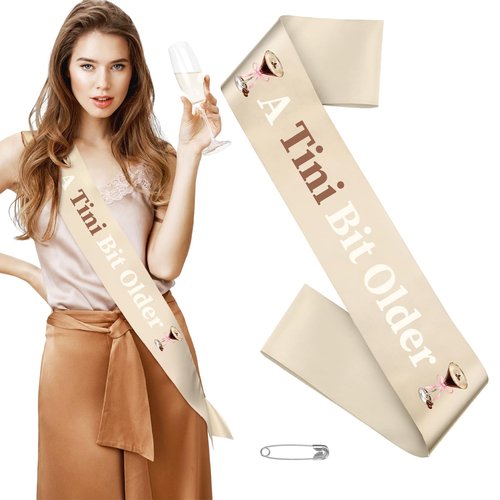Xinnun Martini Birthday Party Decorations a Tini Bit Older Sash Martini Bar Birthday Espresso Party for Women Girls