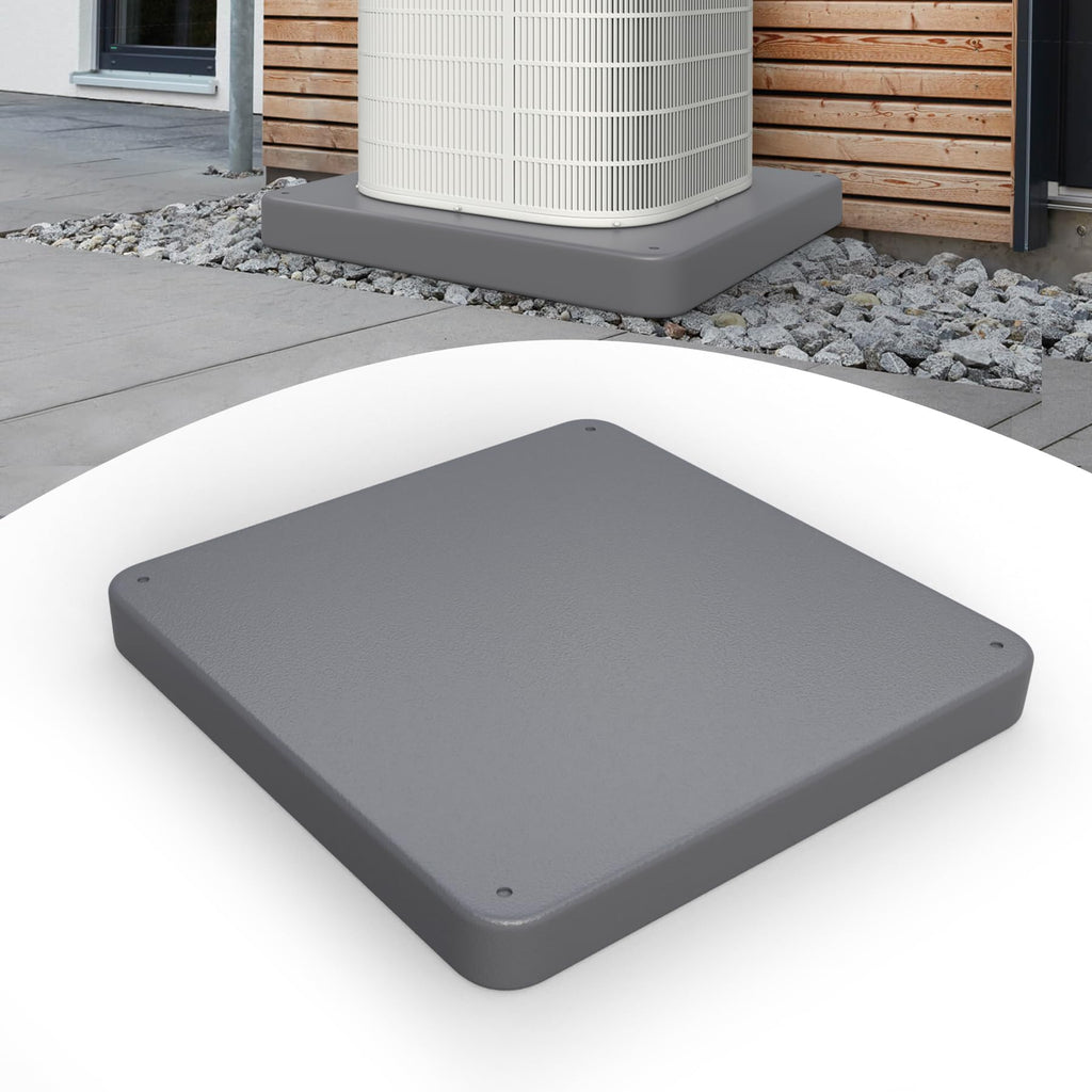 LBG Products Mini Split Pad,Equipment Pad 32 x 32 x 2 inches for Mini Split Air Conditioner Heat Pump Systems,Plastic Ground Pad for Outdoor Condenser Units,Mini Split AC Condenser Pad