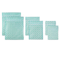 DII Laundry Storage Collection Mesh Zippered, Large/Medium/Small Set, Aqua Lattice, 6 Piece