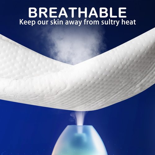 HYVECLOUD Cooling Memory Foam Pillows for Deep Sleep Bed Pillow forNeck Support with Removable & Washable Cover Cooling Pillow for Neck PainRelief Pillow for Shoulder & Back & Side Queen Pack of 1