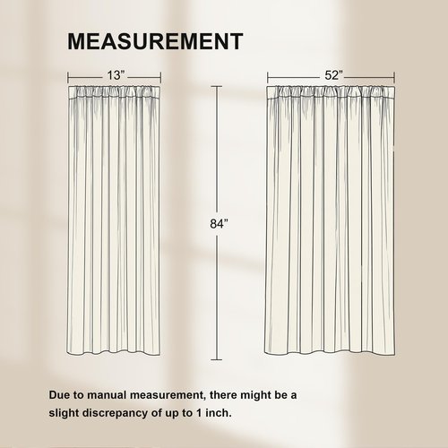 NICETOWN 100% Black Out Curtains 84 inch Long for Living Room, Rod Pocket Blackout Window Treatment Thermal Curtains & Drapes for Bedroom, W52 x L84, 2 Panels