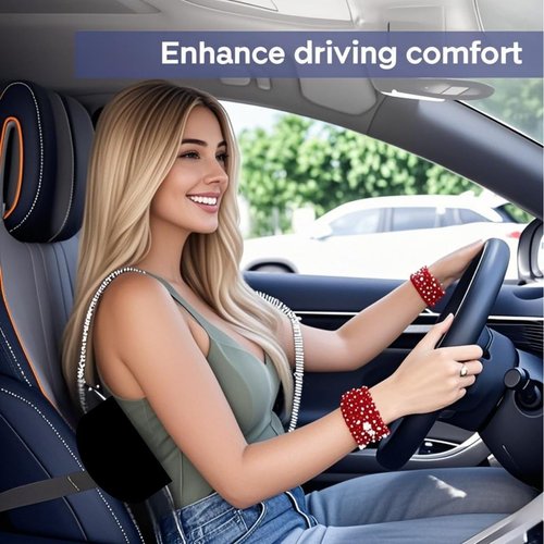 AgoKud Lumbar Pillow,Lumbar Support Pillow for Car and Office Chair,Memory Foam Back Support Pillow for Lower Back Pain Relief,Adjustable Back Pillow for Bed,Rest,Sleeping,Travel