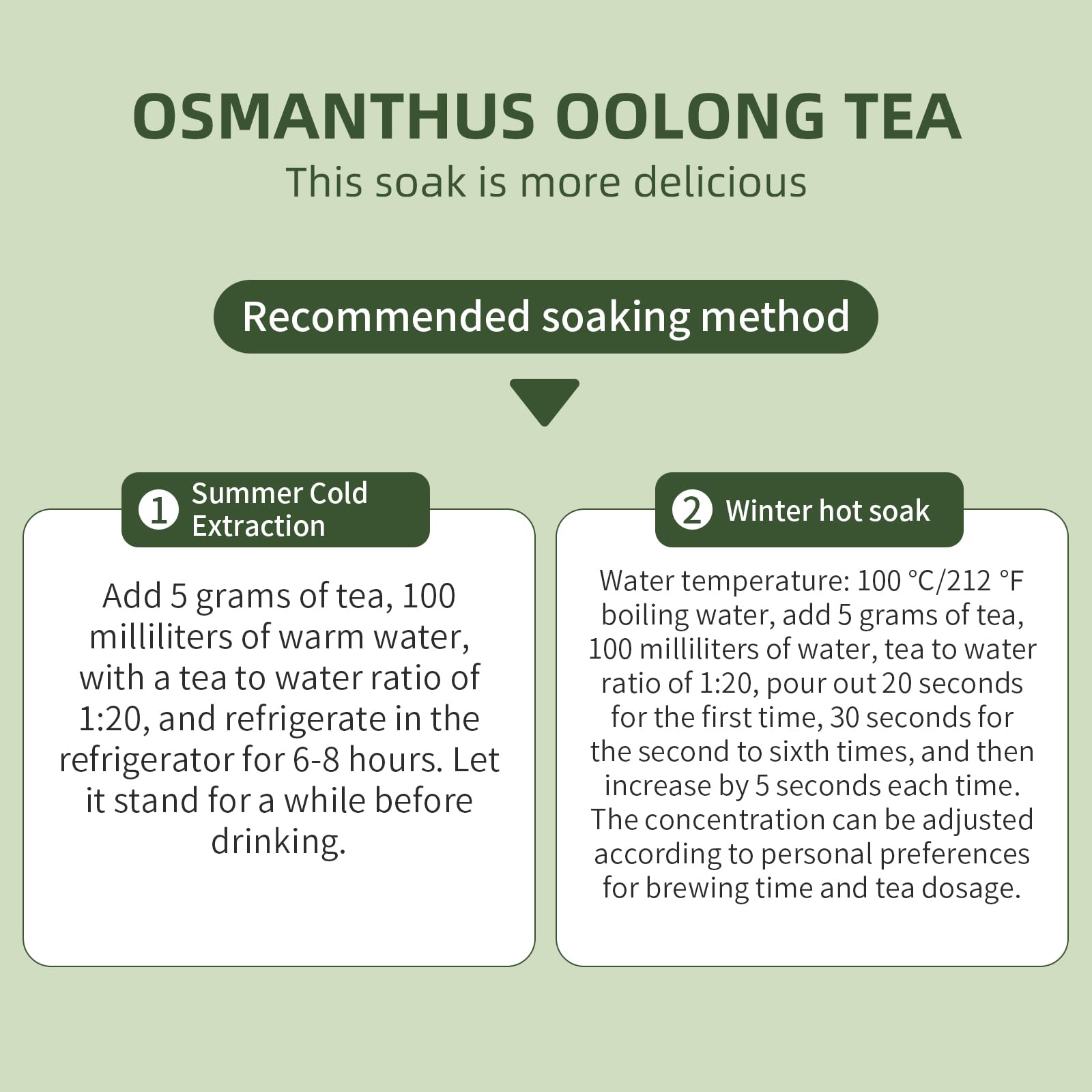 XIXICHA Osmanthus Oolong Tea, Taiwan Premium High Mountain Oolong Loose Leaf, Naturally Infused with Fresh Osmanthus Flowers, Smooth & Floral, 150g (5.3oz) 桂花乌龙茶 台湾茶